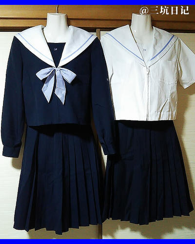 日本名古屋市立藤森中学校校服制服照片图片